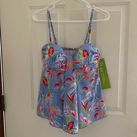 Fit 4U Tankini Swim Top NWT - Picture 6 of 14